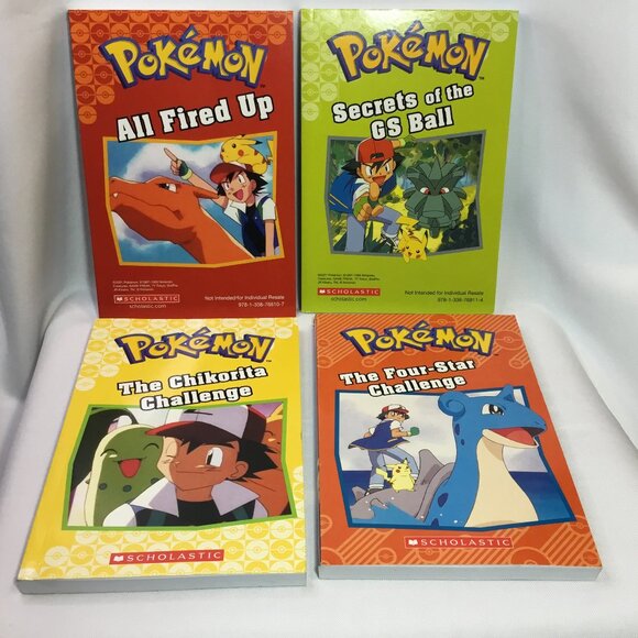 Vintage Pokémon Scholastic Book Lot Of 4 2022 Pokémon Books - Picture 1 of 7